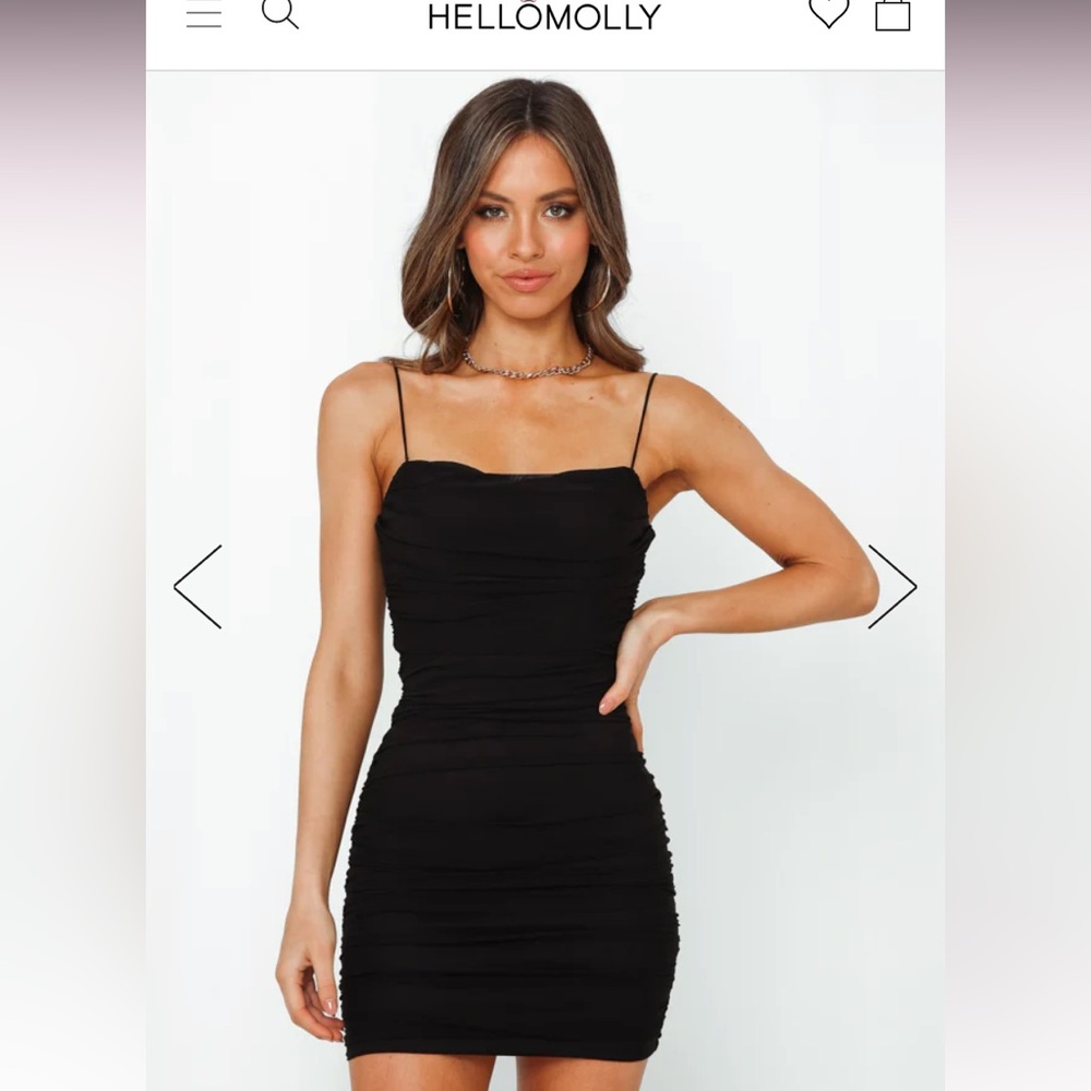 Hello Molly Black Mini Dress